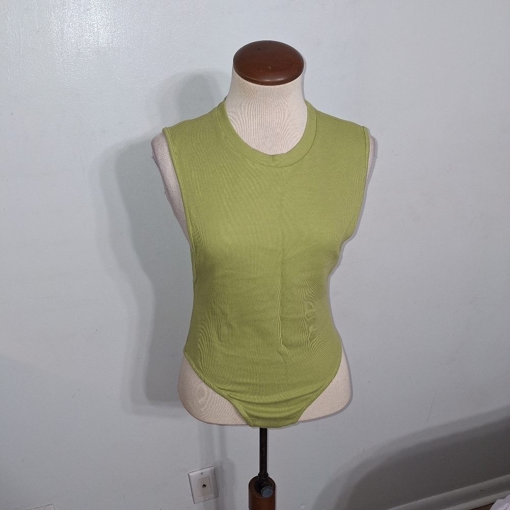 Green Sleeveless Bodysuit- W Sz Small